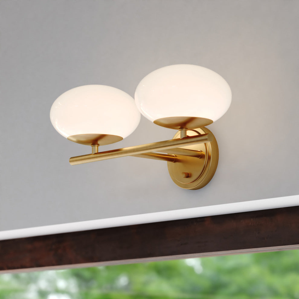 Sloane 2 Light Vanity Satin Brass