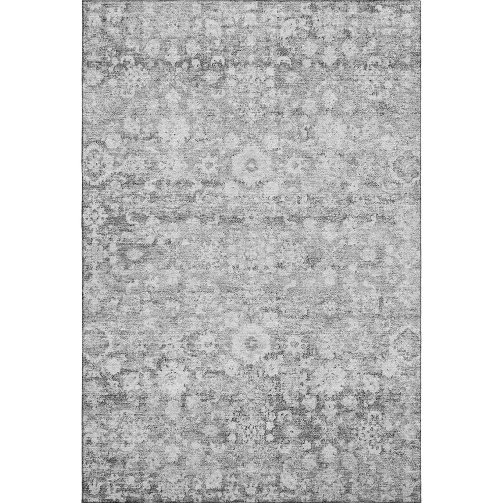Premium Machine Washable Mayfield AMF651 Silver 3' x 5' Rug