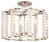 Crystorama Lighting Group 8854_CEILING Carson 4 Light 16"W - Polished Nickel