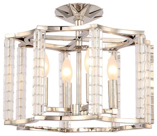 Crystorama Lighting Group 8854_CEILING Carson 4 Light 16"W - Polished Nickel