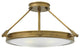Hinkley Collier Medium Led Semi-Flush Mount, Heritage Brass