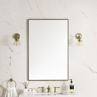 Rohe 26" Mirror, Champagne Brass