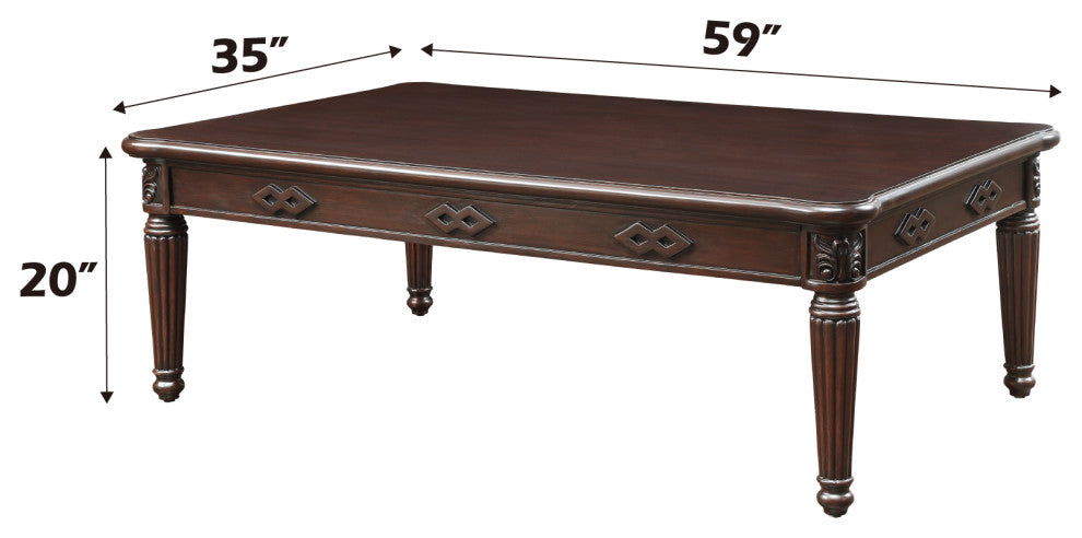 Chateau De Ville Coffee Table, Espresso Finish