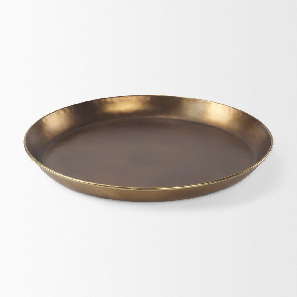 Eagan Gold Aluminium Tray, Large