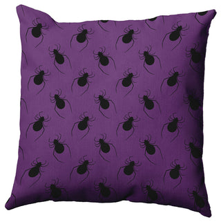 26"x26" Spider Pattern Decorative Throw Pillow, Amethyst