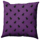 26"x26" Spider Pattern Decorative Throw Pillow, Amethyst