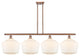 Innovations 516-4I-AC-G651-12-LED 4-Light Island Light, Antique Copper