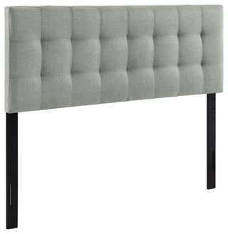 Lily Full Fabric Headboard, Gray