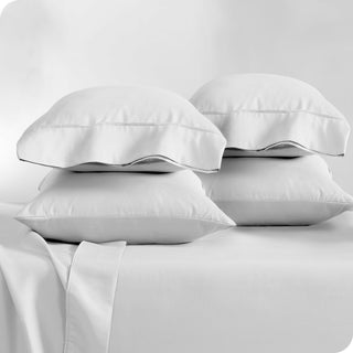 Bare Home Microfiber Pillowcases - Multi-Pack, White, King, Set of 4