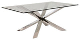 Culture Dining Table, Chrome