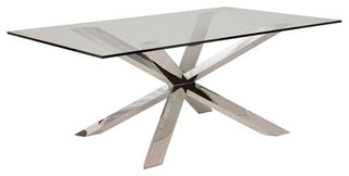Culture Dining Table, Chrome