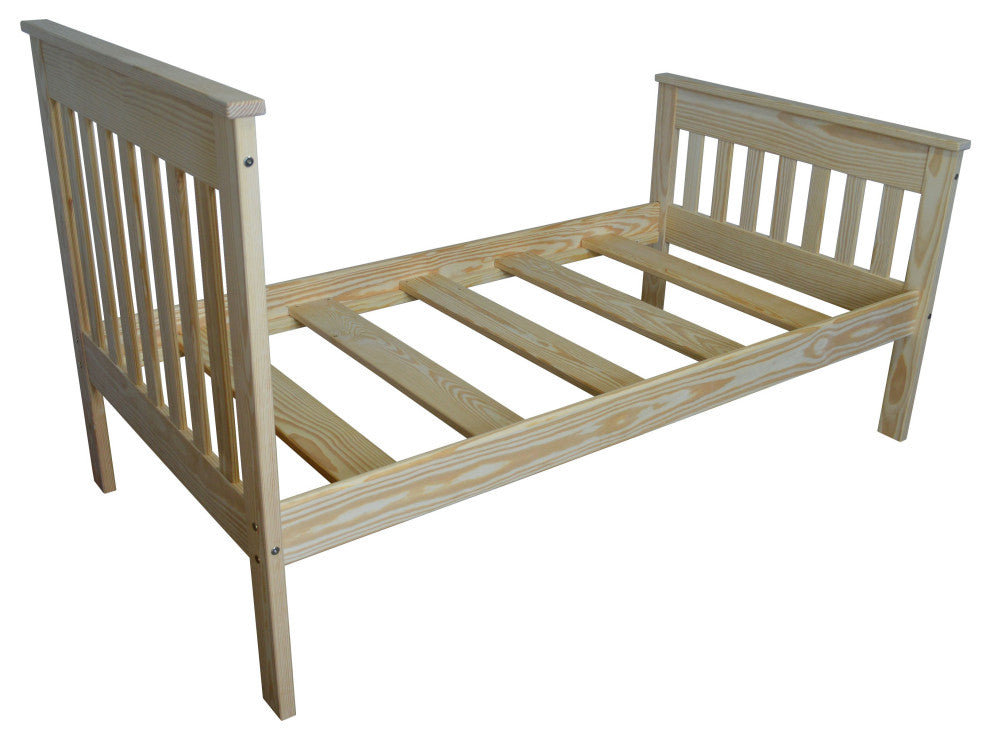 Harmony Bed, Unfinished, Twin
