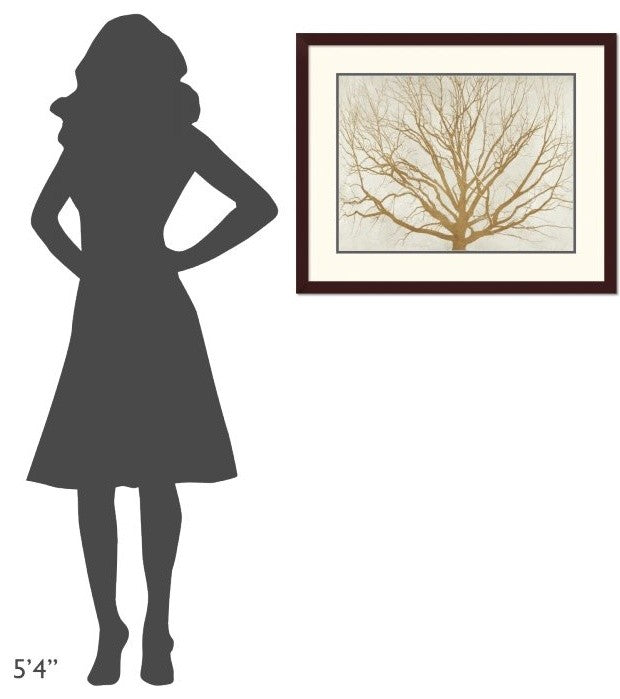 "Golden Tree" Framed Digital Print by Alessio Aprile, 32x26"