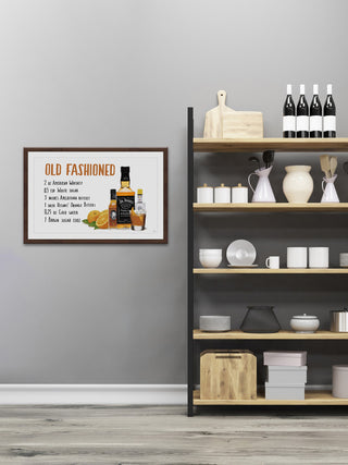 "Old Fashioned Concoction" Framed Painting Print, 24"x16"