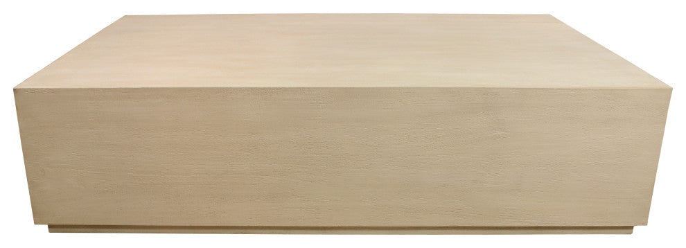 Flagstaff 72" Solid Wood Cocktail Table, Stone Natural
