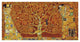 "Tree of Life Red Variation" Digital Paper Print by Gustav Klimt, 50"x26"