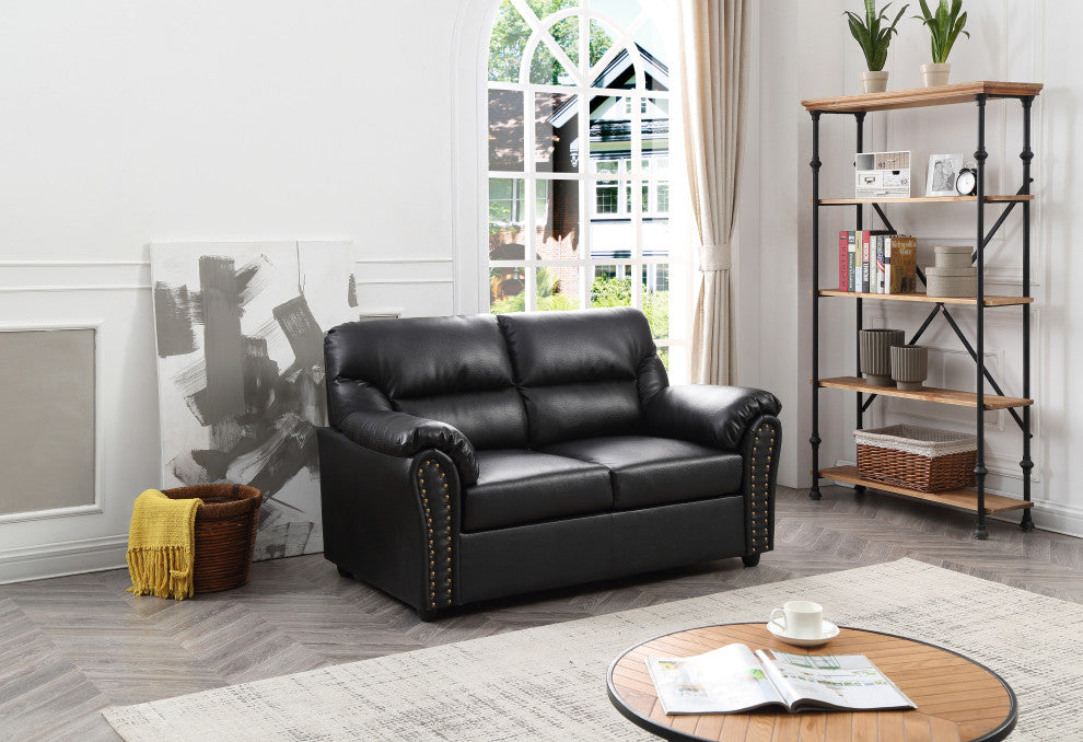 Haven Love Seat, Black
