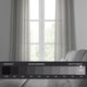 Solid FauxLinen Sheer Curtain, Single Panel, Paris Gray, 50"x96"
