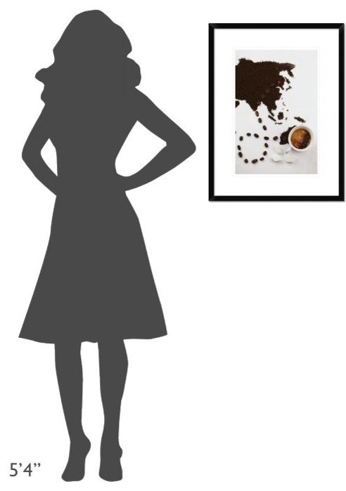 "The Best Coffee In The World" Framed Digital Print by Dina Belenko, 20"x26"