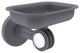 Clearview Wall Mounted Soap Dish Holder with Dotted Accents, Matte Gray