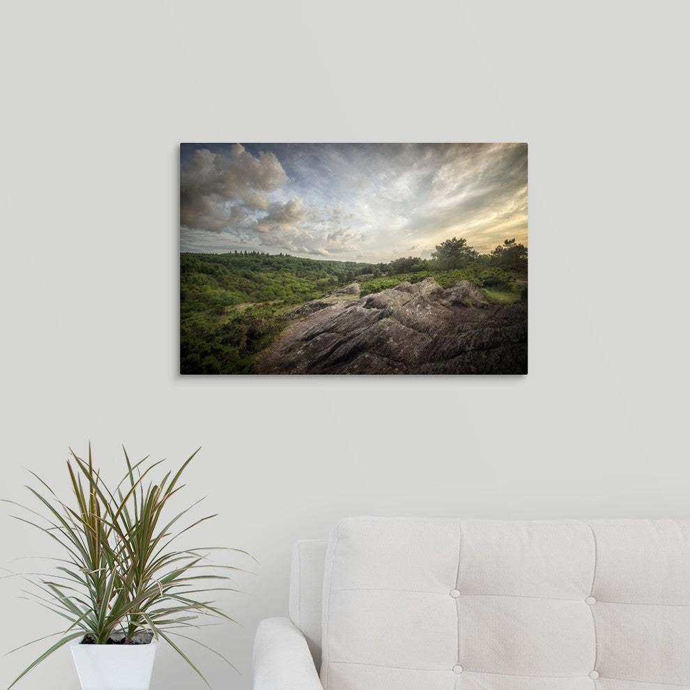 "Le val sans retour un soir de Mai" Wrapped Canvas Art Print, 24"x16"x1.5"