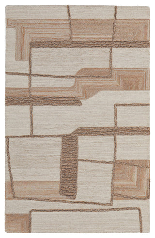 Middleton Modern Geometric, Ivory/Brown/Tan, 2'x3' Accent Rug