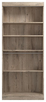 Bestar Pur 36W Closet Organizer In Rustic Brown