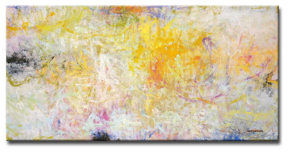 Ready2HangArt Oversized Canvas 'Contentment' by Norman Wyatt, 12"x24"