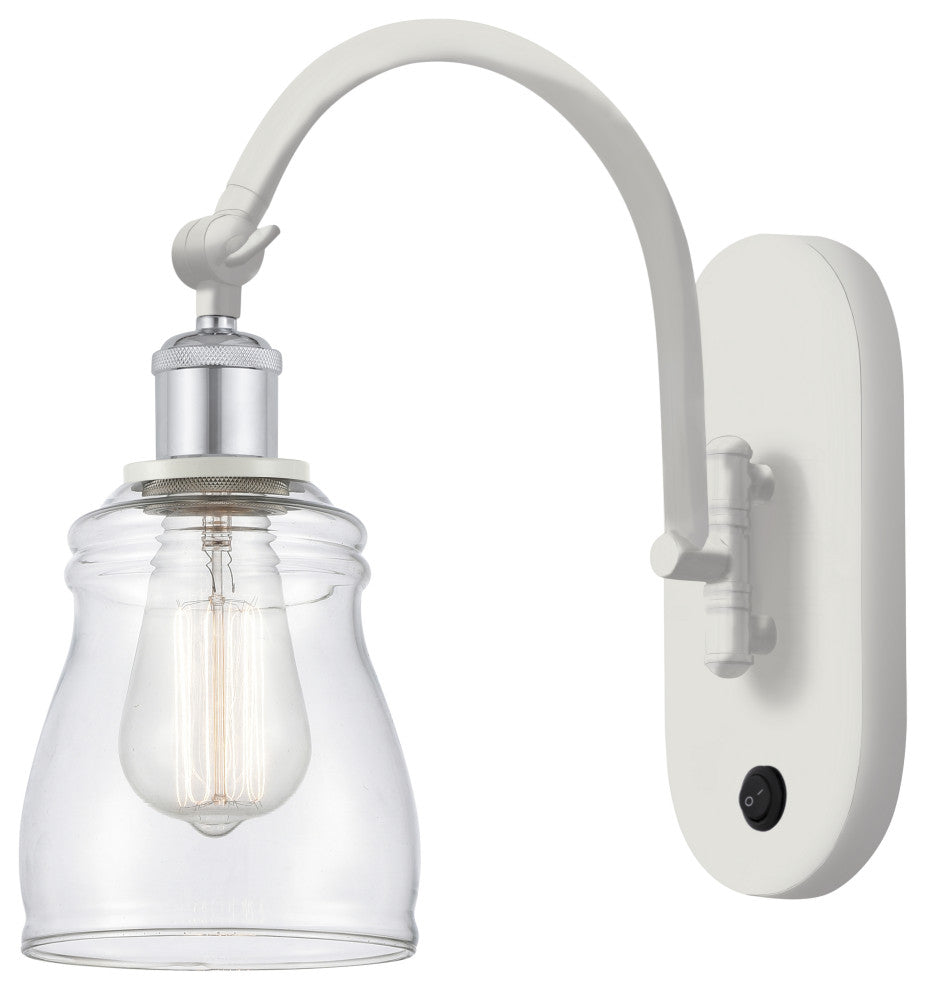 Innovations 518-1W-WPC-G392-LED 1-Light Sconce, White and Polished Chrome