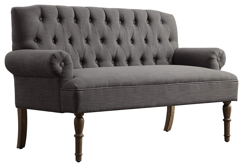 Elegant contemporary look Loveseat, Brown
