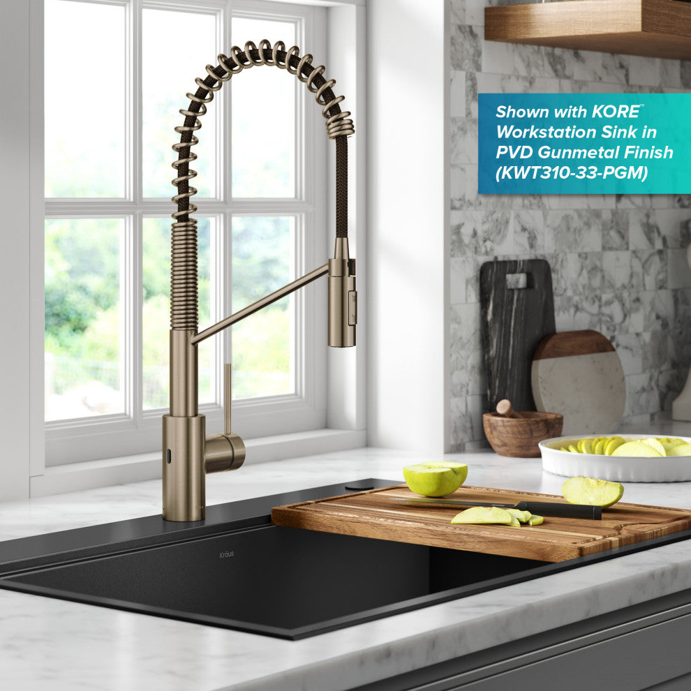 Oletto Touchless Pull-Down 1-Hole Kitchen Faucet