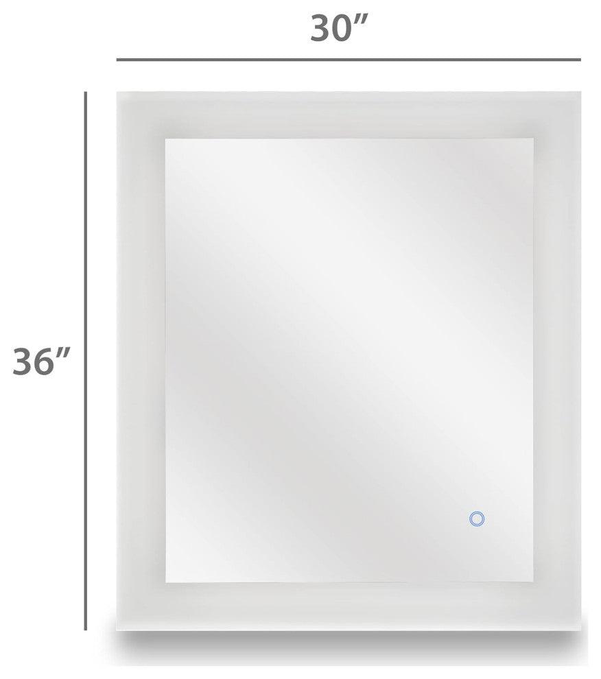 Tri-Color Wall Mounted Backlit LED Bathroom Vanity Mirror