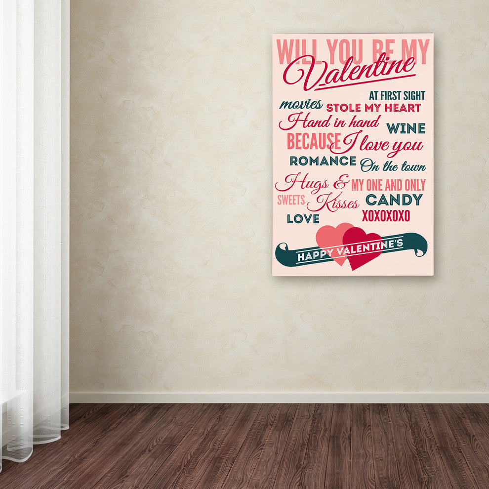 Lantern Press 'Valentines Day' Canvas Art, 22" x 32"