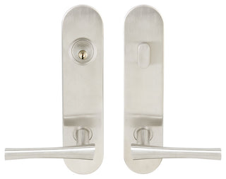 Champagne Lever, Tubular Entry, Single Cylinder, RH, Satin Stainless Steel