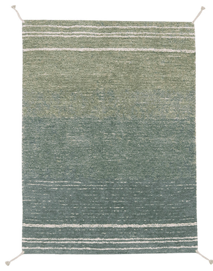 Reversible washable rug Twin Vintage Blue