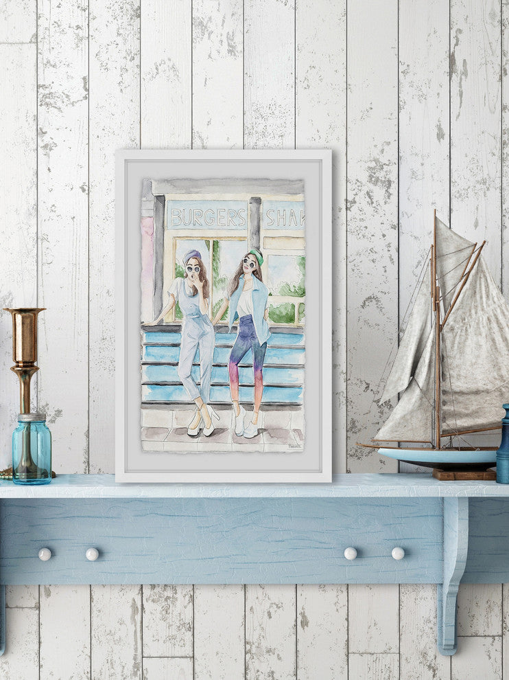 "Fastfood Fashion III" Framed Painting Print, 30"x45"