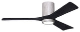 Irene-3HLK  3-Blade Flush Mount Ceiling Fan, Integrated LED, Barnwood Tone/Matte Black, 52