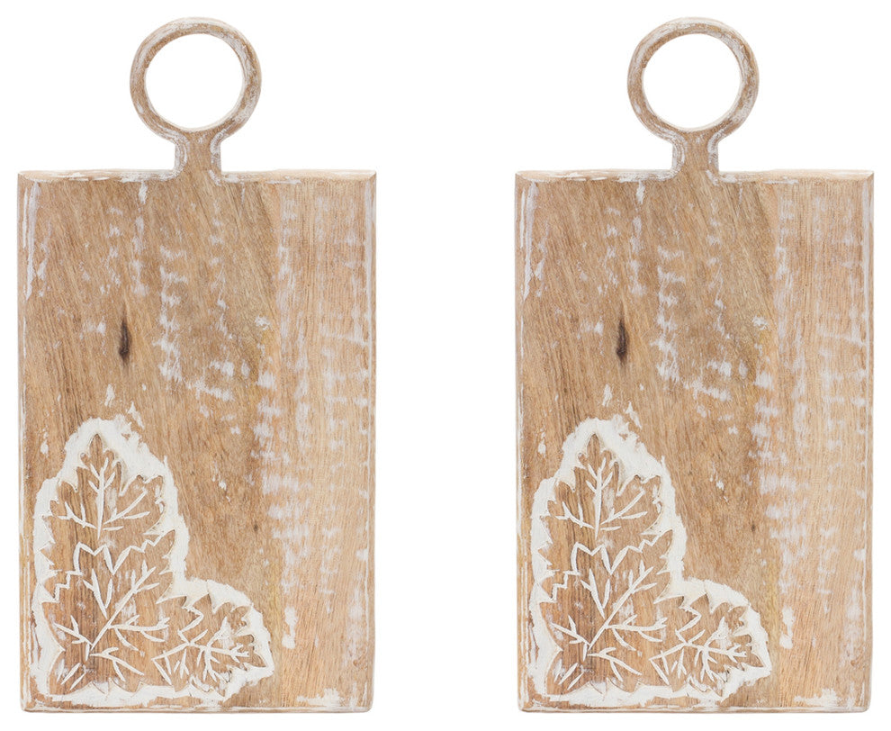 Autumn Mango Wood Cutting Board, Set of 2
