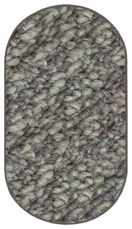 Cambridge II Soft Scroll Loop Indoor Area Rug, Heirloom Oval 8'x11'