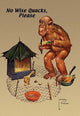 No Wise Quacks Please- Gallery Wrapped Canvas Art 28" x 42"