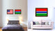 Gambia Country Flag Canvas Print, 15"x21"