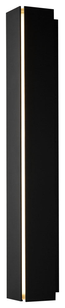 Gallery LED Sconce Black Ivory Art Glass