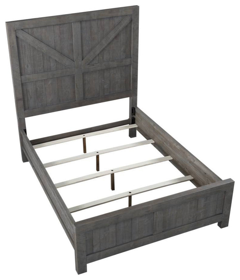 Haven Modern Farmhouse Rustic Bed, King
