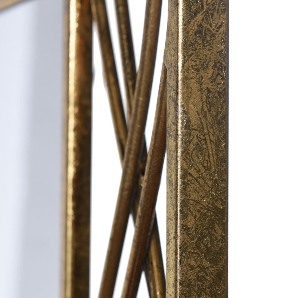 Gemma - Metal Wall Mirror - Gold Finish