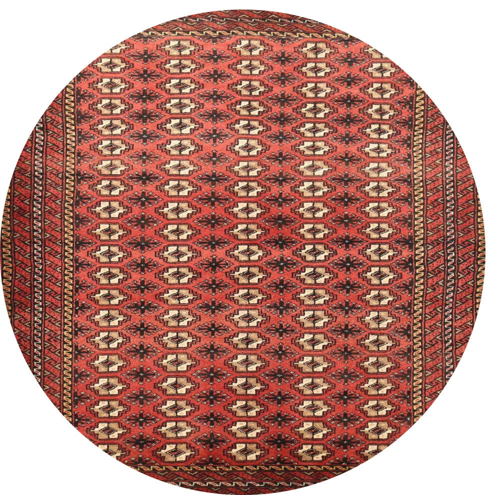 Ahgly Company Indoor Round Traditional Area Rugs, 3' Round
