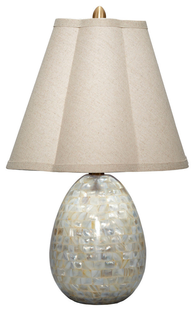 Capsule Table Lamp, Mother of Pearl