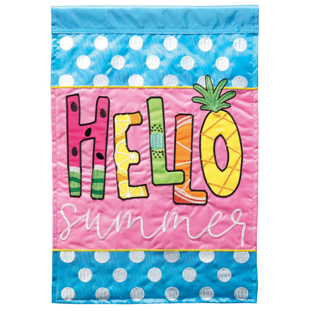 Flag Pineapple Hello Summer 29x42