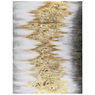 Gold Abstract Textured Metallic Hand Painted Wall Art by Martin Edwards