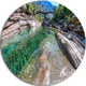 Ponte Dei Salti Val Verzasca, Landscape Photo Disc Metal Wall Art, 11"