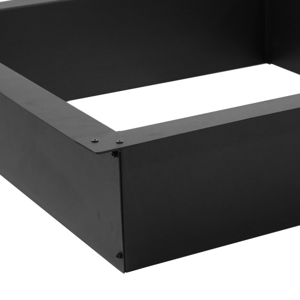 Sunnydaze Square Heavy-Duty Fire Pit Rim Liner, 36" Square Inside Dimension